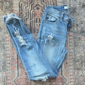 KanCan Light Blue Distressed Skinny Jeans
